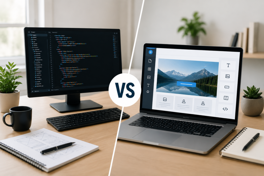 Custom website vs website builder options for Australian business websites