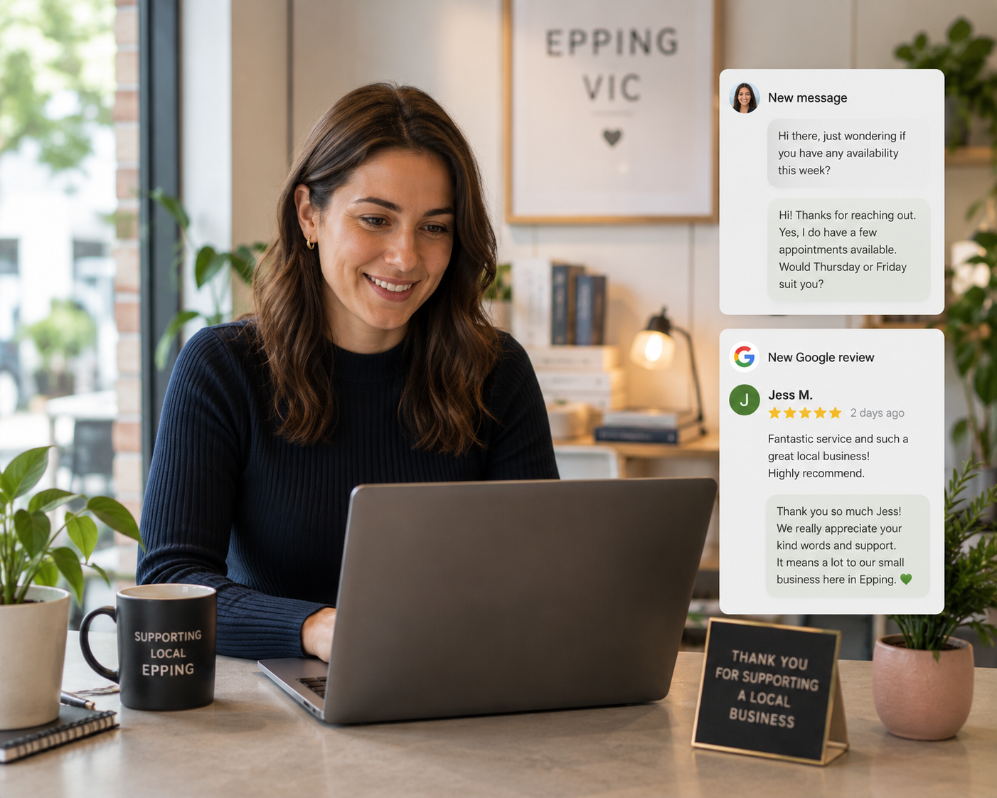 online customer communication strategies for businesses in Epping